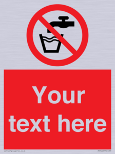 Custom prohibition not drinking water